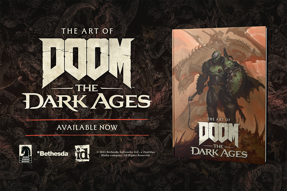 The Art of DOOM: Arise DOOM Slayers… and enjoy this hardcover art book filled with behind-the-scenes artwork on the development of DOOM: THE DARK AGES!